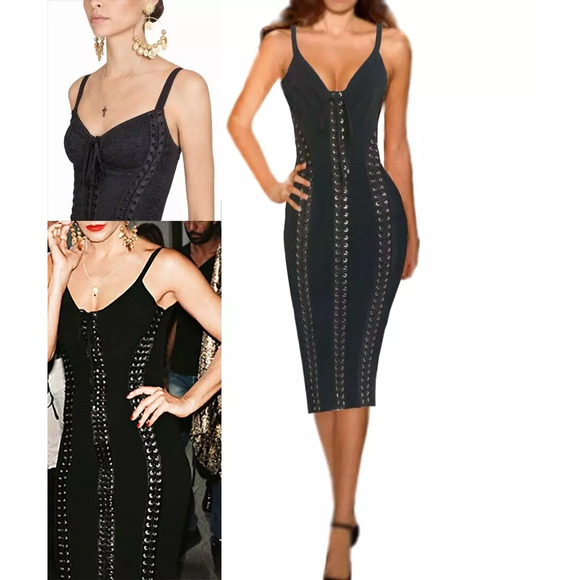 Dolce & Gabbana Cady Lace-up Bodycon S/S 2019 Runway Dress (IT46) RRP $3,215 - Picture 12 of 12